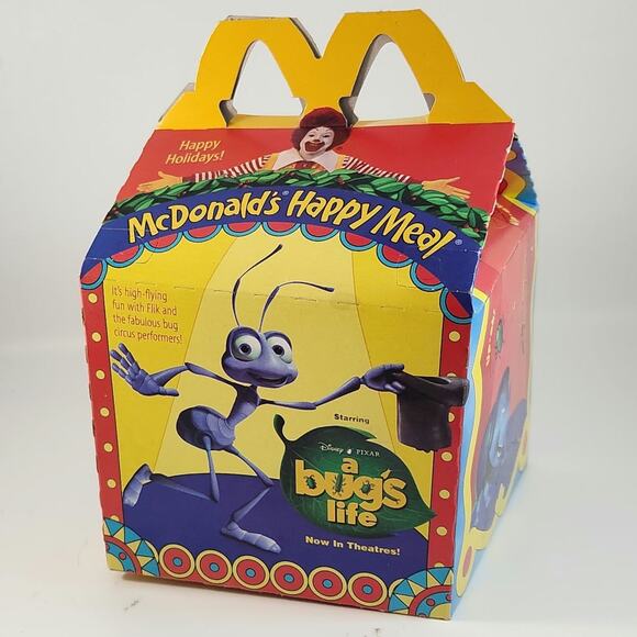 Vintage 1998 McDonald’s Happy Meal Box – Disney Pixar A Bug’s Life Circus Theme - Picture 3 of 10